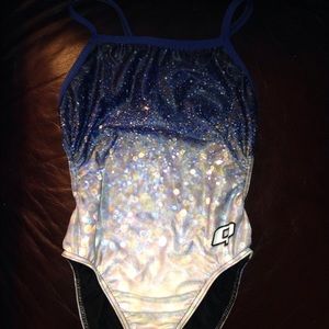 Glitter bomb Sunback tank Q swimwear